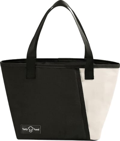 Rainbecom - Koeltassen – Lunchtas – 22.5x14x21 cm – 6.6 Liter - Zwart - Isolatie - 300D Kationisch Polyester - Handvat Riem - Koeltas - Lunch Bag - Geïsoleerde Koeltas - Picknicktas