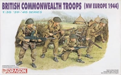 Dragon Modelbouwpakket Militaire voertuigen - 6055 British Commonwealth Troops - NW Europe 1944 Plastic - 1:35 - Modelbouw