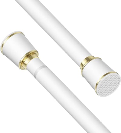 Intrekbare douchegordijnstang telescoopstang Ø 32 mm - 250-350 cm - zonder boren - klemmen - garderobestang - douchestang - kledingstang
