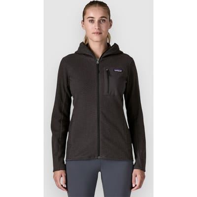 Patagonia R1 Air Full-Zip Hoody Dames (Maat - L, Kleur - BLACK)