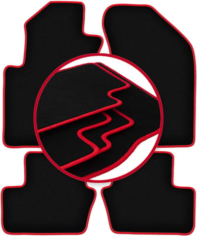 CARLUX-RED automatten voor: Jeep Compass MK49 SUV (2007-2017)
