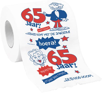 Toiletpapier - 65 jaar
