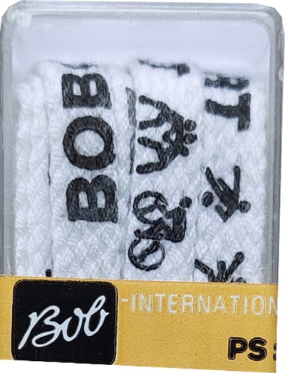 Bob Veter - Wit - Bob Sport - Plat - Lengte 120 cm - Breedte 8 mm - Sportschoen - Schoenveter