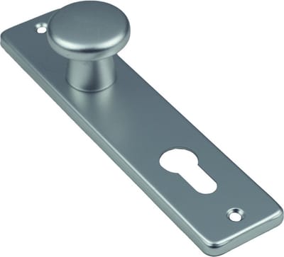 Ami Knopkortschild - diameter knop 40mm - 180x41x6,5mm - PC 72 - aluminium F-2