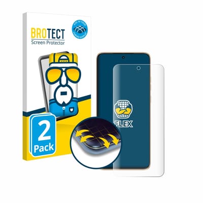 BROTECT - Screenprotector voor Motorola Edge 50 Neo - Folie Beschermfolie transparant volledig dekking - 2 Stuks
