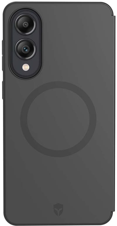 Force Case, Hoesje geschikt voor Samsung Galaxy S25 Edge - MagSafe Versterkt & Anti-Shock 2m met Kaarthouder, Zwart