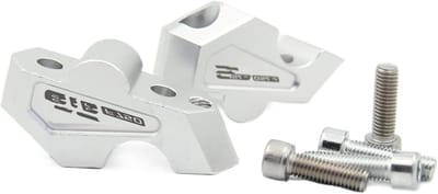 Stuurverhogers Motor - Stuur Riser - Comfortabeler Rijden - Verhoogt 23mm - 22mm Stuur - Zilver