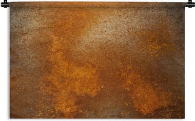 Wandkleed Metalen structuur of achtergrond - Metalen structuur met roestvlekken Wandkleed katoen 90x60 cm - Wandtapijt met foto