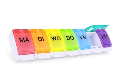 Pillendoos 7 Dagen Organizer - Medicijnen Doosje - Sterke Vergrendeling - Nederlands
