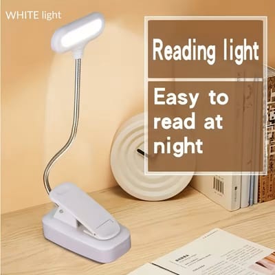 LED Bureaulamp met Verstelbare Arm & Clip - Ontwerp voor Lezen, Nachtkastje, Kantoor, Bureau