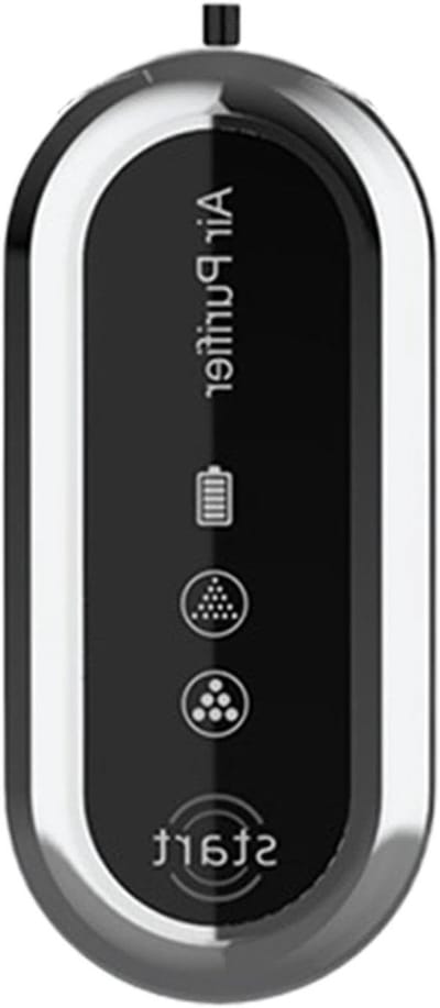 Persoonlijke Luchtreiniger - Draagbare Ionisator - Frisse Adem - Luchtkwaliteit Sensor - 2.5 x 9.5 cm - Zilver
