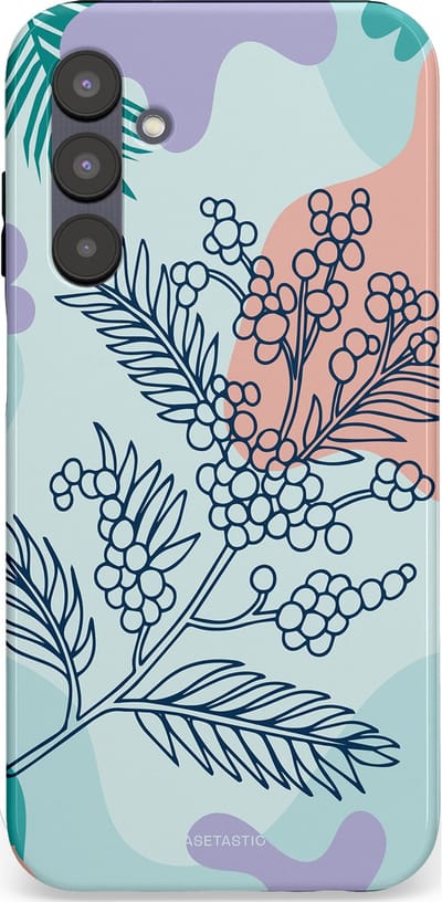Casetastic Hoesje Geschikt voor Samsung A25 - Stijlvolle Beschermende Duo-layer Case - Aquarel Bladeren