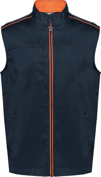 WK. Designed To Work Gilet Day To Day WK6148 - Navy / Fluorescent Orange - 3XL