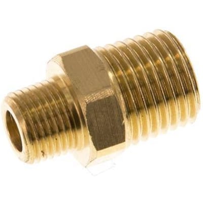 R 1/4'' x R 1/8'' Messing Borstnippel 16 Bar [5 Stuks]