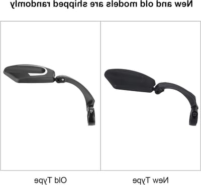 MK Stoer -Achteruitkijkspiegel voor fiets - 180 graden instelbaar - stuurbeoordeling - zicht naar achteren - mountainbike - handgrepen 21-26 mm - linker achteruitkijkspiegel - zwart - geschikt voor fietsen - HF-MR080L