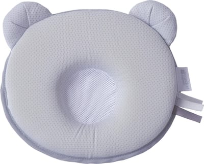 Candide - Baby Kussen - Plat hoofd - Petit Panda air+ - grijs