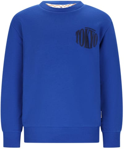 Moodstreet Simon Mount Fuji Sweater Truien & Vesten Jongens - Sweater - Hoodie - Vest- Blauw - Maat 110/116