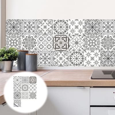 Dailygoods- Tegelstickers Mozaïek - 20 Stuks - Zelfklevende Keukentegels - Waterdicht - 10x10 cm - PVC Materiaal - Muursticker