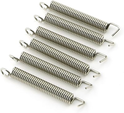 Elektrische Gitaar Tremolo Spanbrug Springs - 6 Delige Set - Vintage Single Double Locking - Geruisloze Stress Relief Tremolo Springs Systeem Onderdelen