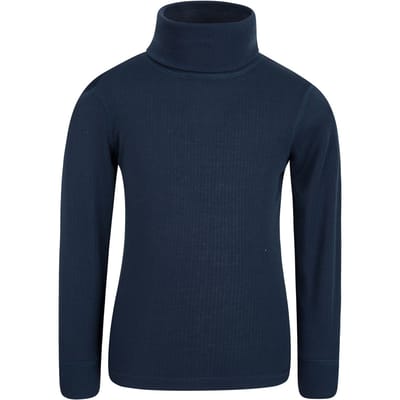 Mountain Warehouse Kinder-/kids Talus Roll Neck Top met lange mouwen (Marine)
