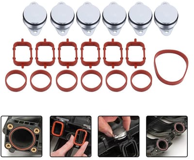 Dailygoods- Swirl Flap Kit 6x 33mm - Inlaatspruitstukpakkingen - Vervangende Kit - Aftermarket - Motorbescherming - Verlengde levensduur - Inlaatspruitstuk