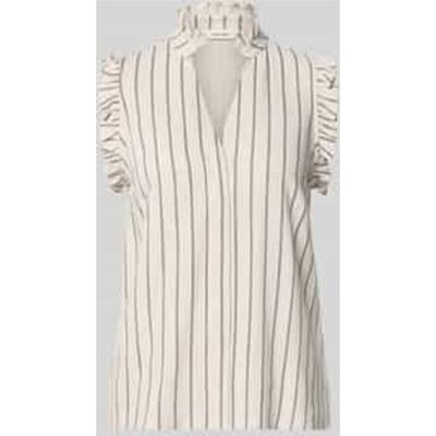 regular fit top met linnengehalte model 'VIVA'