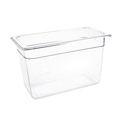 Vogue polycarbonaat bak transparant GN 1/3 200mm