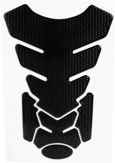3D PVC Tank Sticker voor Motorfiets - Zwarte Tank Protector met Bescherming tegen Krassen en Slijtage