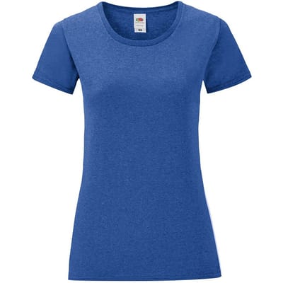 Fruit Of The Vrouwen / Dames Iconische T-Shirt (Heather Royaal)