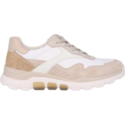 Gabor rollingsoft sensitive 86.986.51 - dames rollende wandelsneaker - Wit - maat 37.5 (EU) 4.5 (UK)
