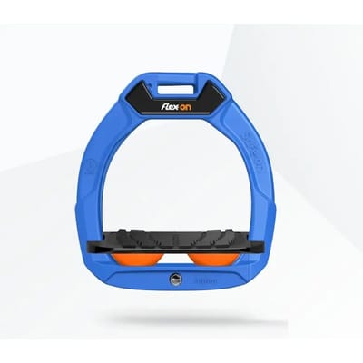 Veiligheidssteunen voor paardrijden Ingelaten Grip Blauw/Zwart/Oranje kind Flex-On Safe-On