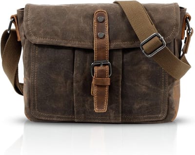 Schoudertas Laptop - Envelop Tas - Handel Reizen - Ademend Canvas - 27 x 8 x 20 cm - Multicolor