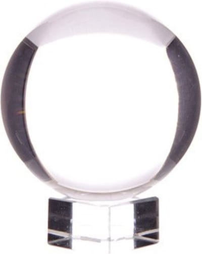 Kristallen glazen bol op standaard 30 mm