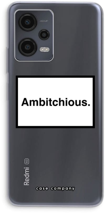 Case Company® - Hoesje geschikt voor Xiaomi Redmi Note 12 hoesje - Ambitchious - Soft Cover Telefoonhoesje - Bescherming aan alle Kanten en Schermrand