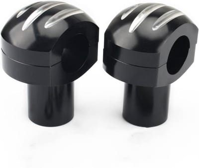 Stuurklemmen Motorfiets - Stuurverhogers Motor - Rijcomfort Verbeteren - Aluminiumlegering - 25 mm - Zwart