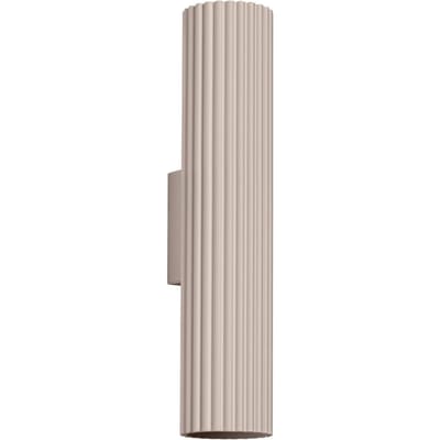 Sollux Lighting Wandlamp Karbon - GU10 - taupe - aluminium - 6.5x8.5x30cm