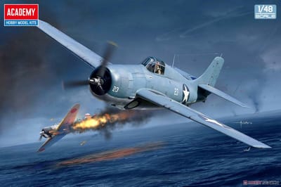 Academy Modelbouwpakket Vliegtuigen - 12355 Grumman F4F Wildcat USN F4F-4 -Battle of Midway- - Propeller Vliegtuig Plastic - 1:48 - Modelbouw