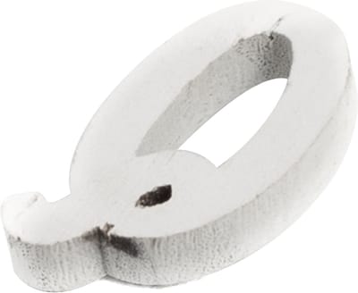 ARTYFETES - Kleine houten letter Q wit 5 cm voor decoratie