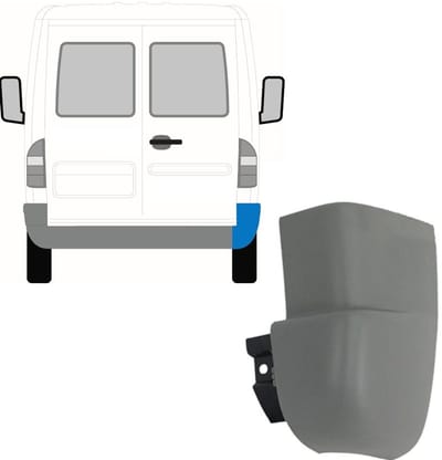 Achterbumper hoek voor Mercedes Sprinter 1995-2006 / Rechts