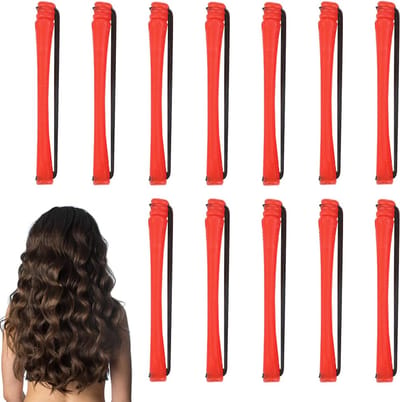 Hittevrije Krultang - Haarrollers Set - Haar Krullen Zonder Hitte - Stevig ABS Materiaal - 12 Stuks - Niet gespecificeerd