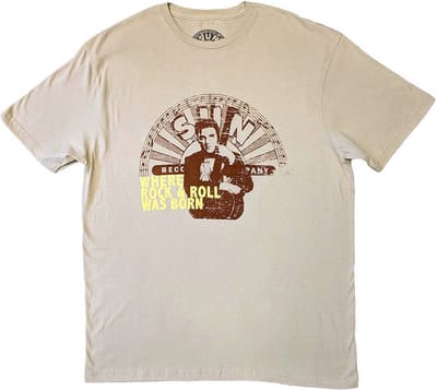 Elvis Presley - Elvis Where R&R Was Born Heren T-shirt - M - Creme