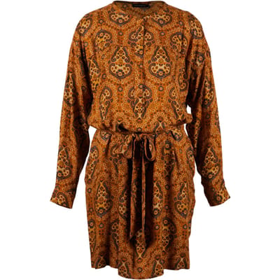 River Woods Brown Long Sleeve Dress Maat: 34 | Mini Jurken Outlet | Dames | Bruin