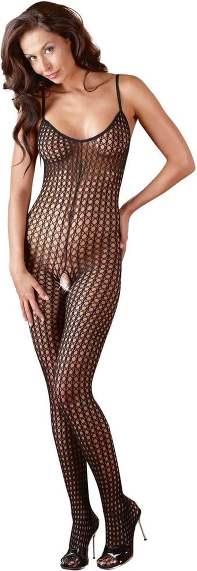 Sexy Lingerie - Catsuit met Open Kruis - Erotische Catsuit - Bodystocking - S/M