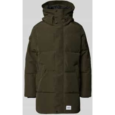 Regular fit buffer jacket met logopatch model 'Zeno'