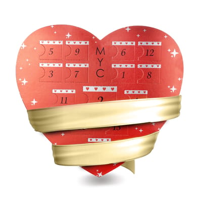 Surprise Heart Adventskalender - 14 Juwelen - Goud en Kristal