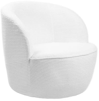 HOMLA - Armchair - SVINGEN FASO - Stucco Draaibaar Wit - 65,5x77x69 cm