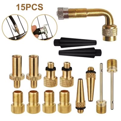 Garpex® Ventiel Adapter Set 15 Stuks – Verloopnippel Set – Ventieladapters – Verloopnippels – Balnaalden – Geschikt Voor Bal, Fiets, Auto, Zwembad & Meer – Universeel Te Gebruiken