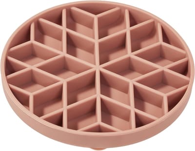 Famanu – Anti-Schrokbak voor Katten en Puppy met Zuignap(15cm - Diamant) Gezond Eten - Stopt Honde Opgeblazen - Antislip - Siliconen