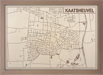 Decoratief Beeld - Houten Van Kaatsheuvel - Hout - Bekroned - Bruin - 21 X 30 Cm