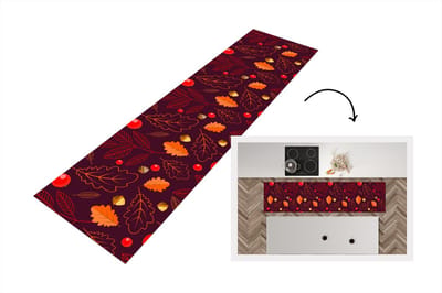 Keukenloper - Loper keuken - Patronen - Herfst - Blaadjes - 200x50 cm - Keukenloper vinyl